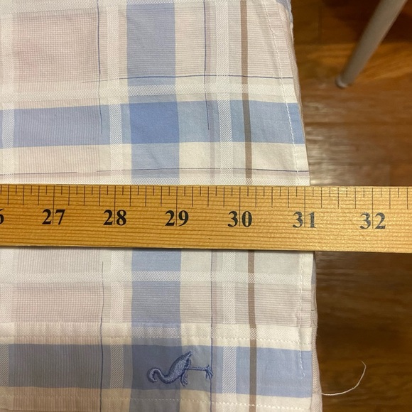 Tailorbyrd Light Blue and Cream Plaid Shirt Mens Size XL? Button Up - Picture 4 of 10